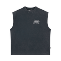 Palm Angels Palm Leaf Distressed Tank "Black/Multicolor"