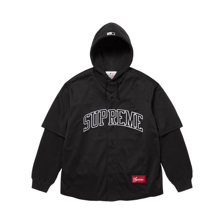 Supreme x Chicago White Sox Hooded Jersey "Black"