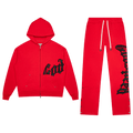 Godspeed OG Logo Sweatsuit "Red Plaid"