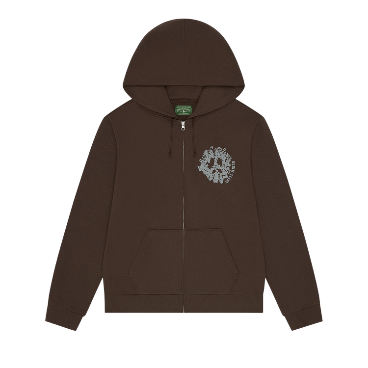 Denim Tears Denim University Zip Hoodie "Brown"