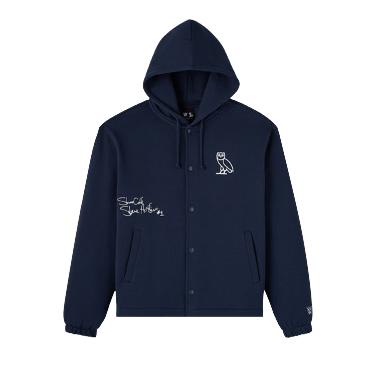 OVO x WWE OVO Stone Cold 3:16 Hooded Fleece Jacket "Night Owl Navy"