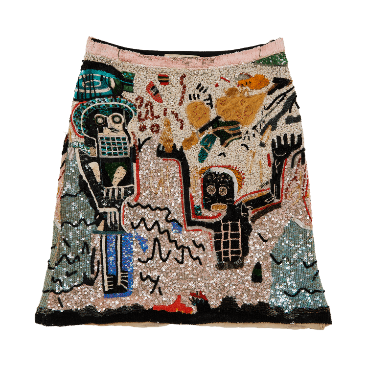 Valentino Basquiat Sequin Skirt "Multicolor"