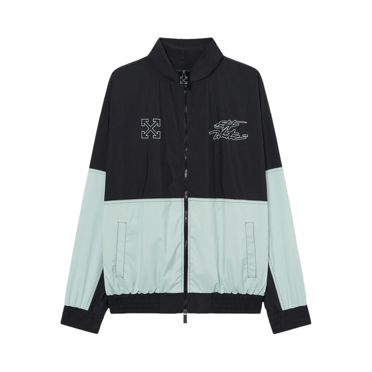 Off-White Marker Nyl Relax Track Top "Black"