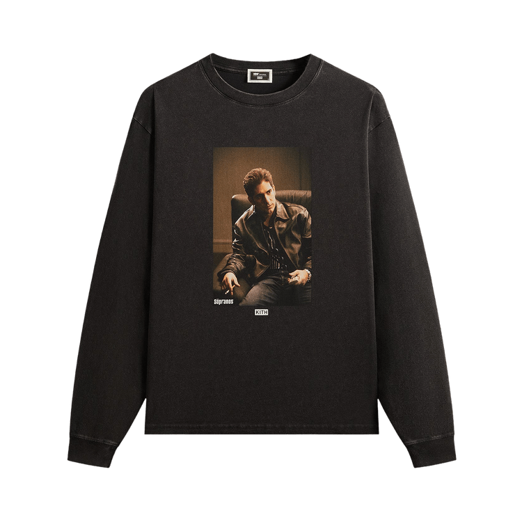 Kith For The Sopranos Christopher Vintage Long Sleeve Tee "Black"