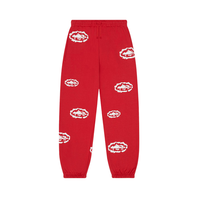 Denim Tears x Cortiez Island Wreath Sweatpants "Red"