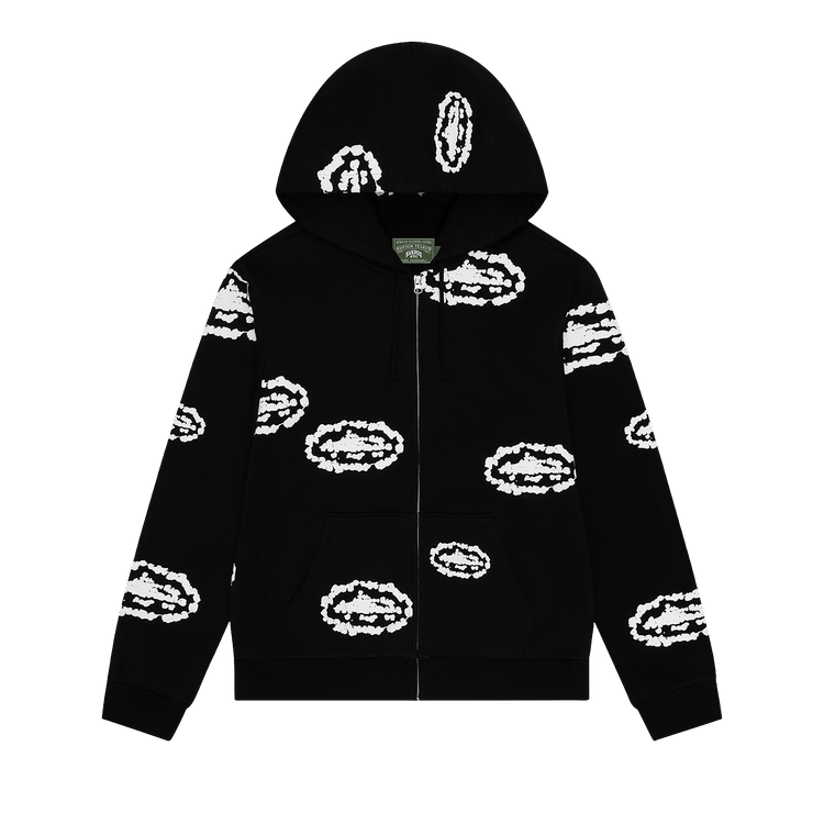 Denim Tears x Cortiez Island Wreath Zip Hoodie "Black"