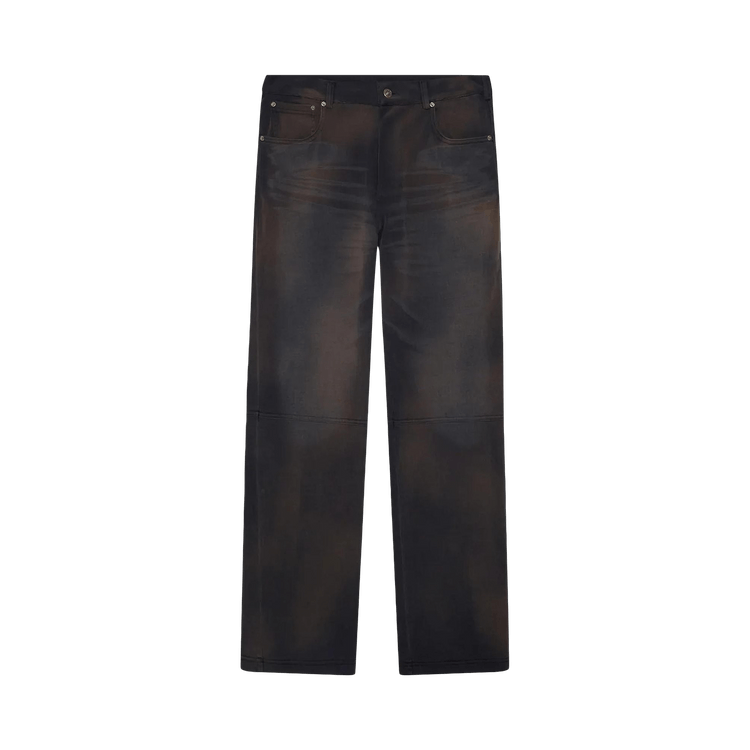424 Academy Leather Sweatpant "Black"