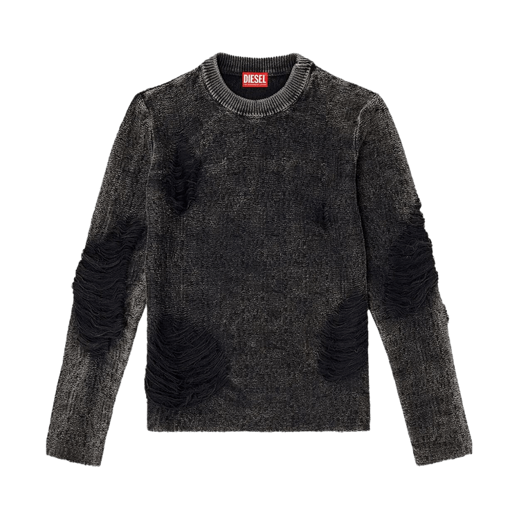 Diesel Distressed Sweater "Black"