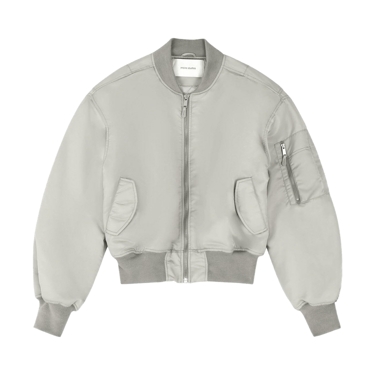 Entire Studios Cropped Broad Bomber "Grey"
