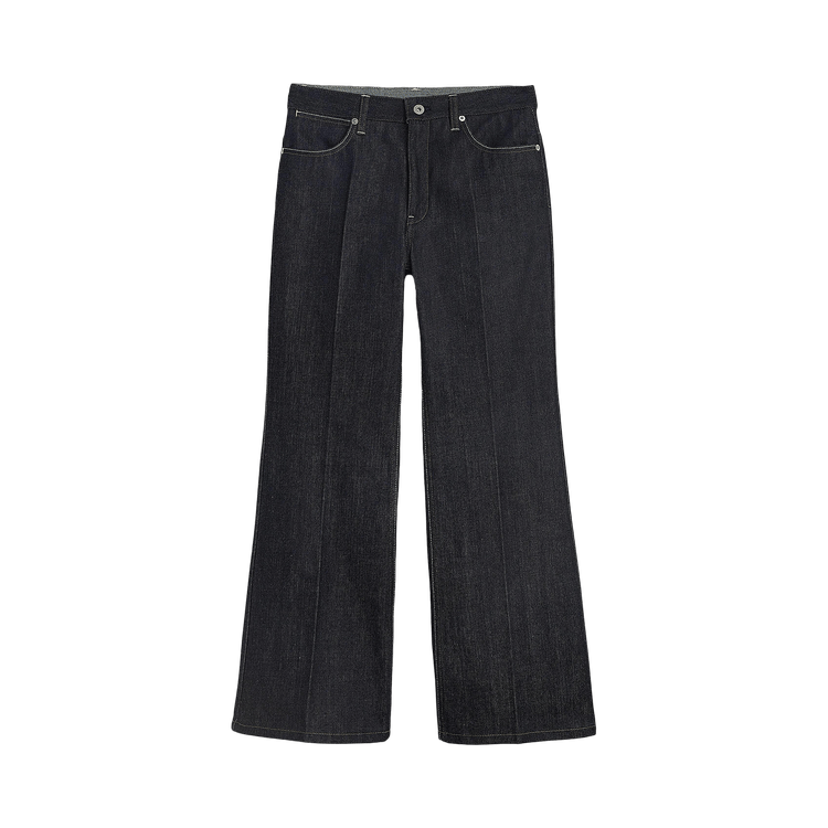 Jil Sander Leather Detail Jeans "Blue"