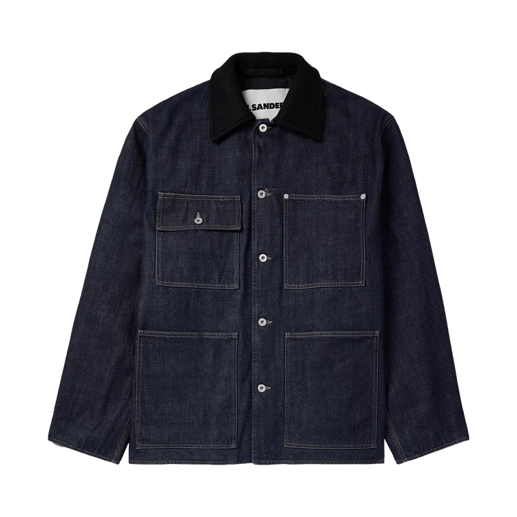 Jil Sander Denim Caban Jacket "Blue"