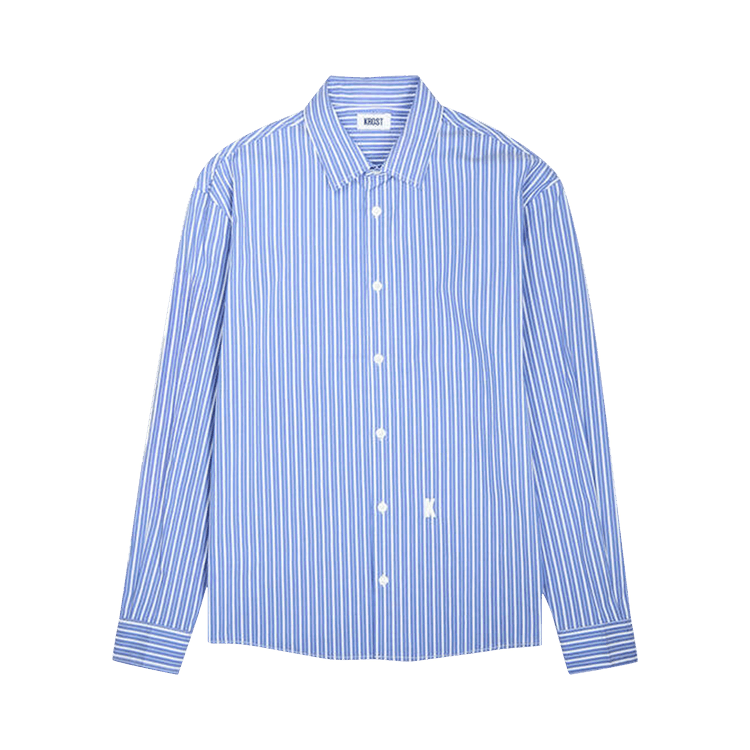 KROST Bold Striped Shirting "Blue"