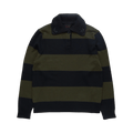Simone Rocha Fuzzy Collar Striped Rugby Knit Jumper "Green"