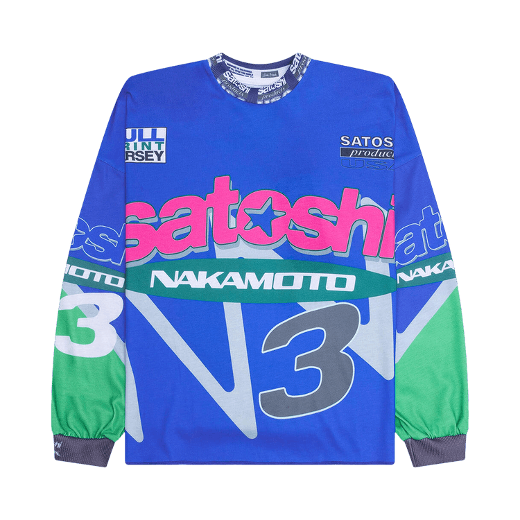 Satoshi Nakamoto Speedway Long-Sleeve "Blue"