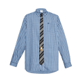 Vetements Tie Shirt Check "Blue"
