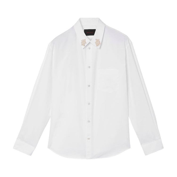 Simone Rocha Classic Shirt With Embroidery "White"