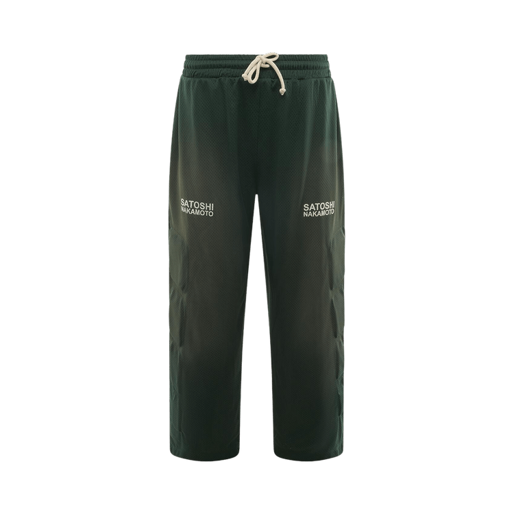 Satoshi Nakamoto Mesh Moto Lounge Pant "Green"