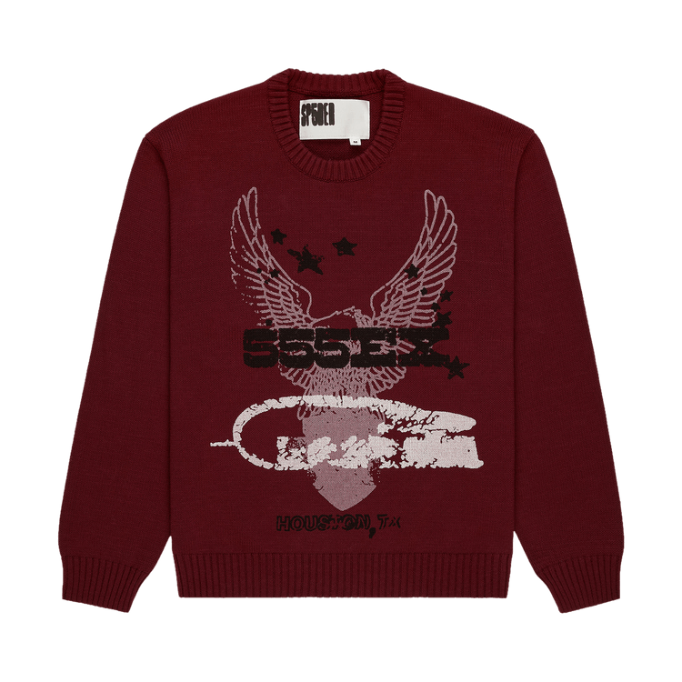 Sp5der 555ex Knit Sweater "Cardinal"