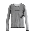 Ann Demeulemeester H0Llow Sound Embroidery Fiene Slim Fit Long-Sleeve T-Shirt "Black"