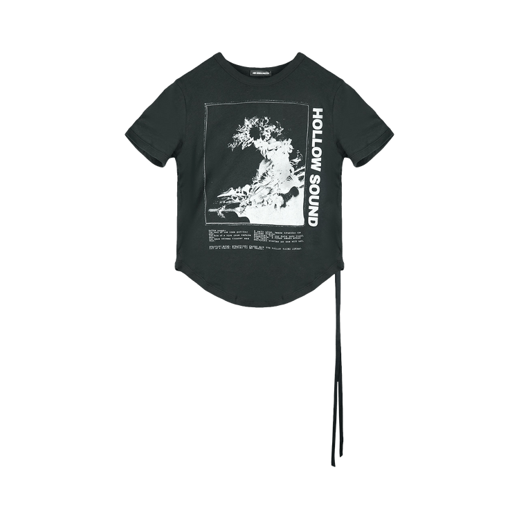 Ann Demeulemeester Hollow Sound Print Floor Micro T-Shirt "Black"