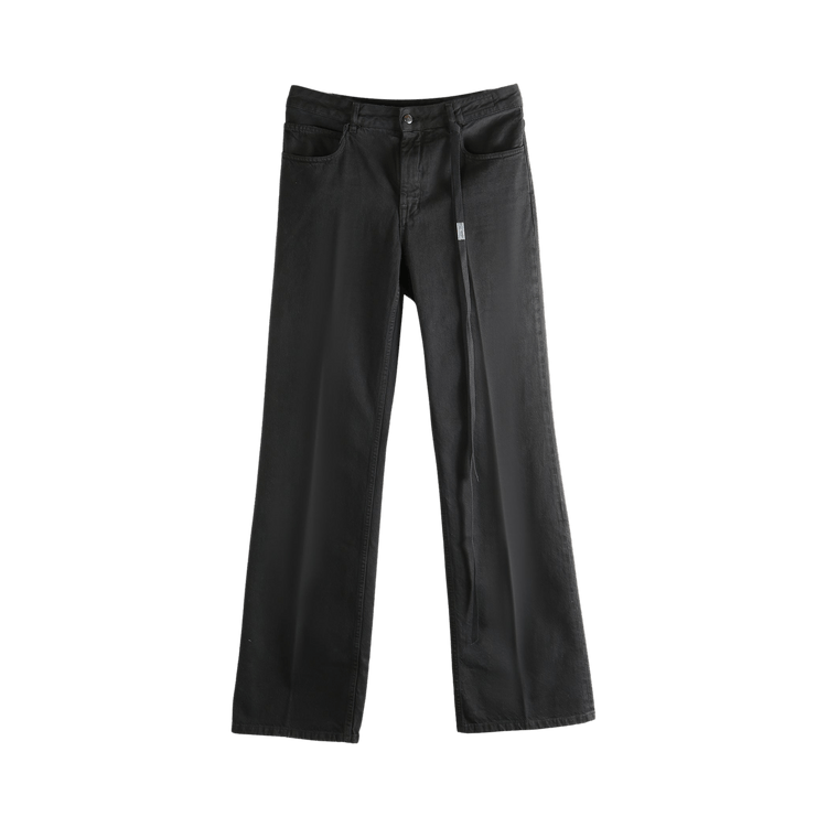 Ann Demeulemeester Vive 5 Pockets Straight Leg Trousers "Black"