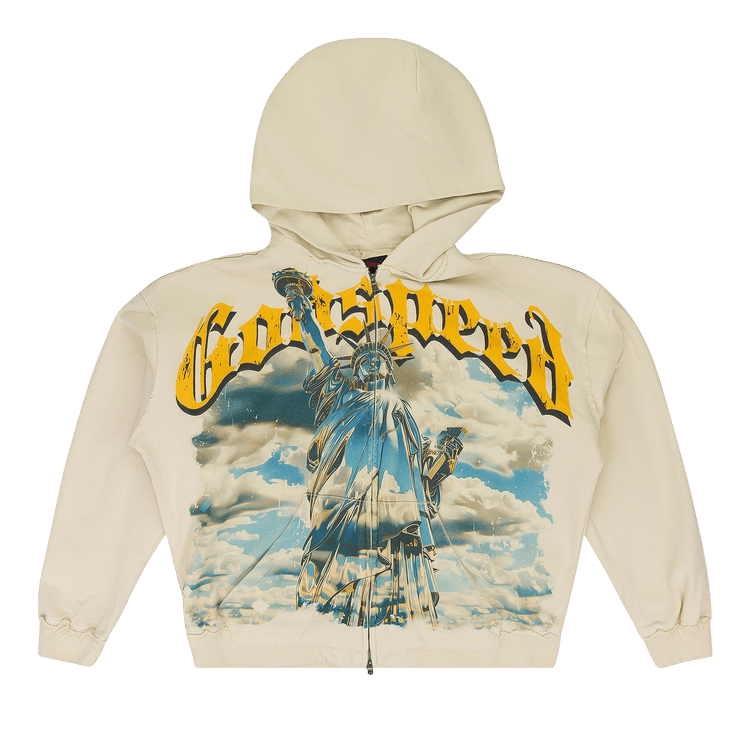 Godspeed Chrome Liberty Zip V2 Sweatshirt "Off-White"