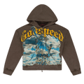 Godspeed Chrome Liberty Zip Hoodie V2 "Brown"