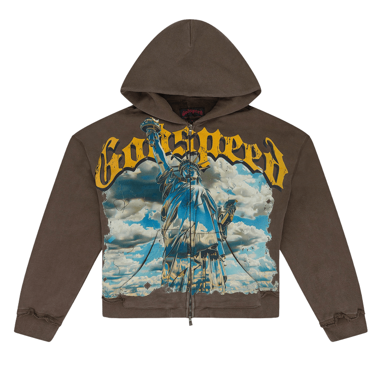 Godspeed Chrome Liberty Zip Hoodie V2 "Brown"