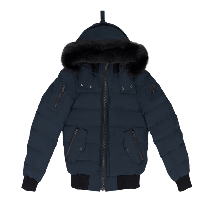 Moose Knuckles Ladriere Shearling Bomber "Navy/Black Onyx"