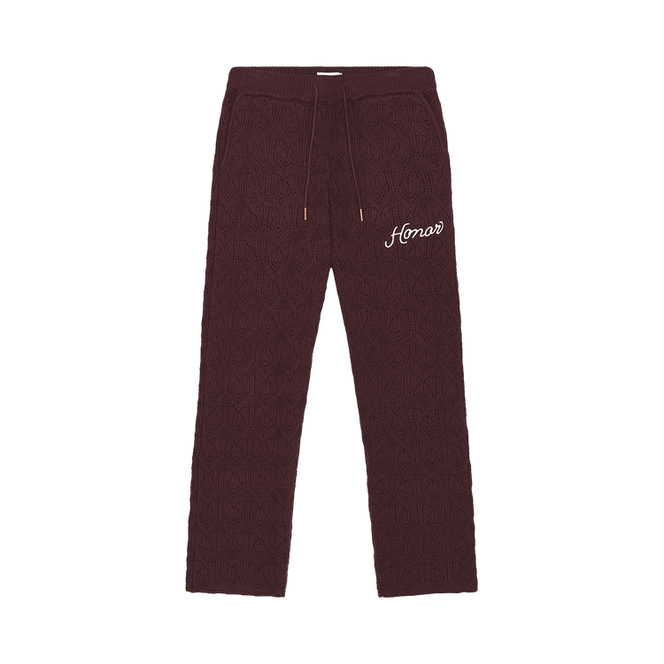 Honor The Gift Cable Knit Pant "Berry"