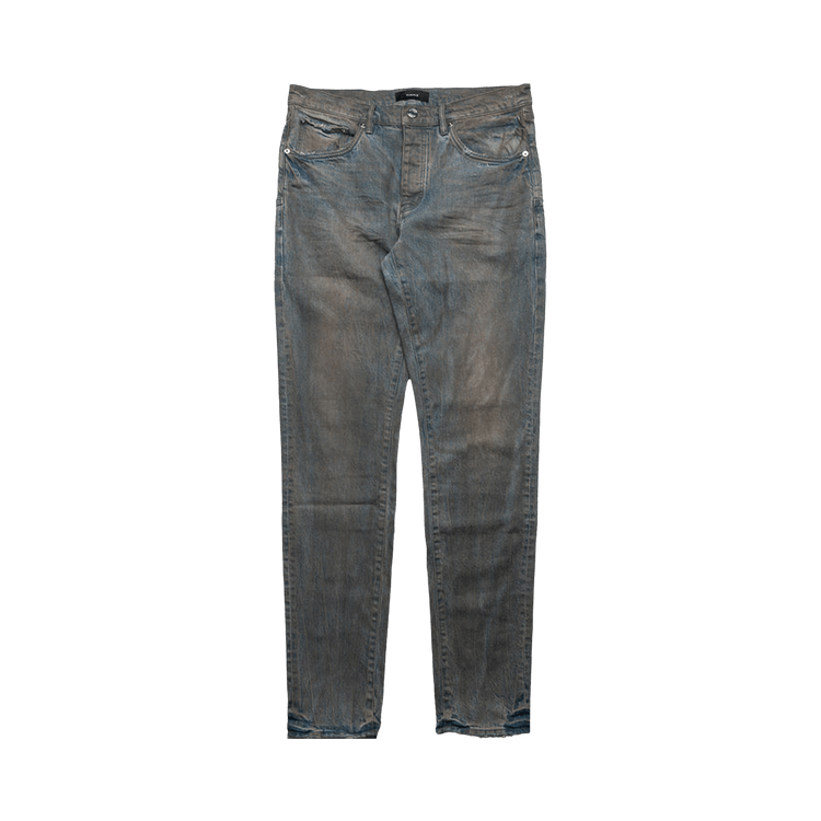 PURPLE BRAND Low Rise Skinny Leg Monterrico Mud Jean "Grey"