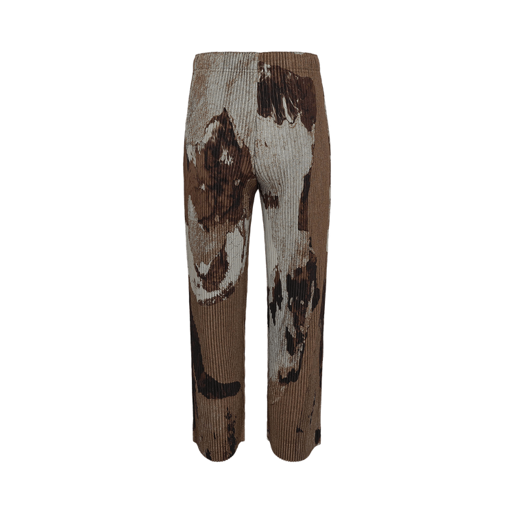 Homme Plissé Issey Miyake Painted Stone Pants "Brown"