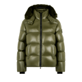 Moose Knuckles Kings Puffer Shearling Jacket "Olive"