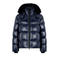 Moose Knuckles Kings Puffer Shearling Jacket "Navy"