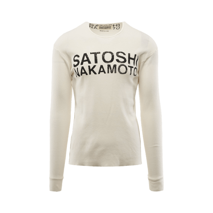 Satoshi Nakamoto Logo Thermal "Vintage White"