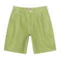 Stussy Big Ol Leather Shorts "Lime"