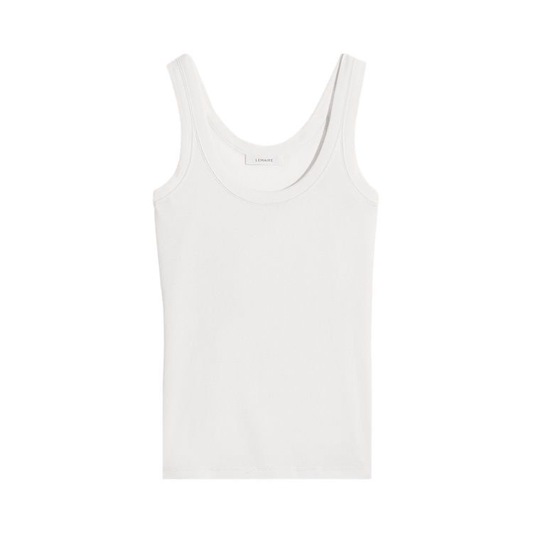 Lemaire Jersey Rib Tank Top "Light Cream"