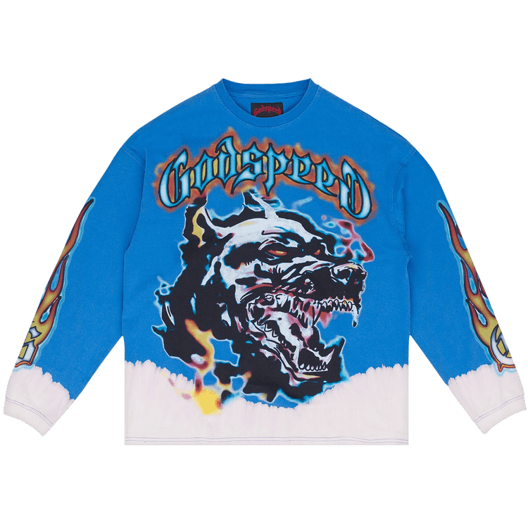 Godspeed Off The Leash Long-Sleeve T-Shirt "Blue"