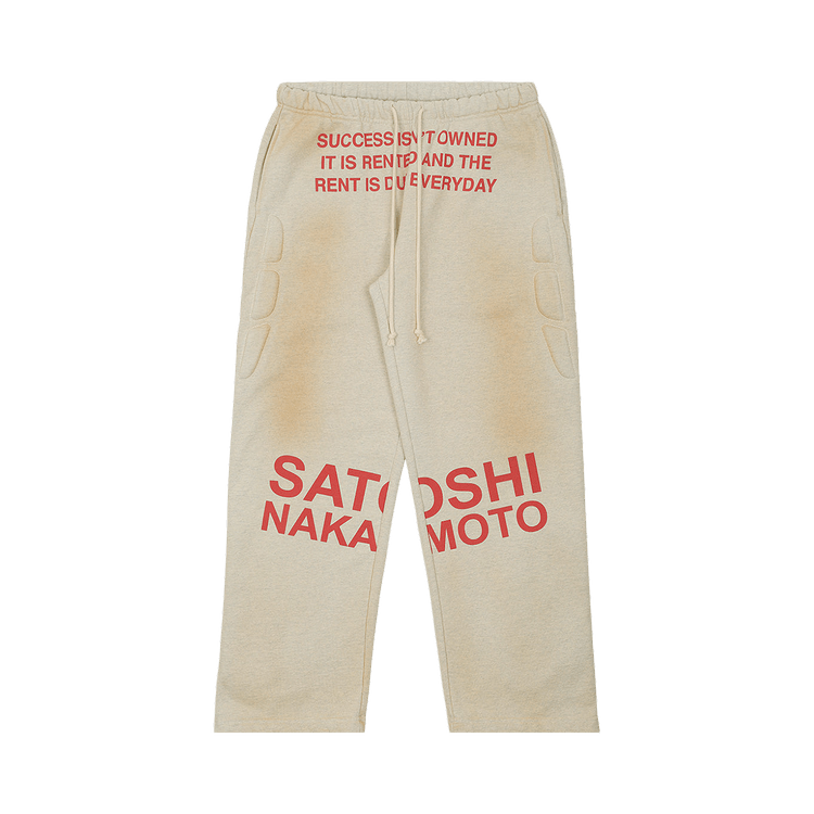Satoshi Nakamoto Success Enduro Sweatpants "Heather Oatmeal"