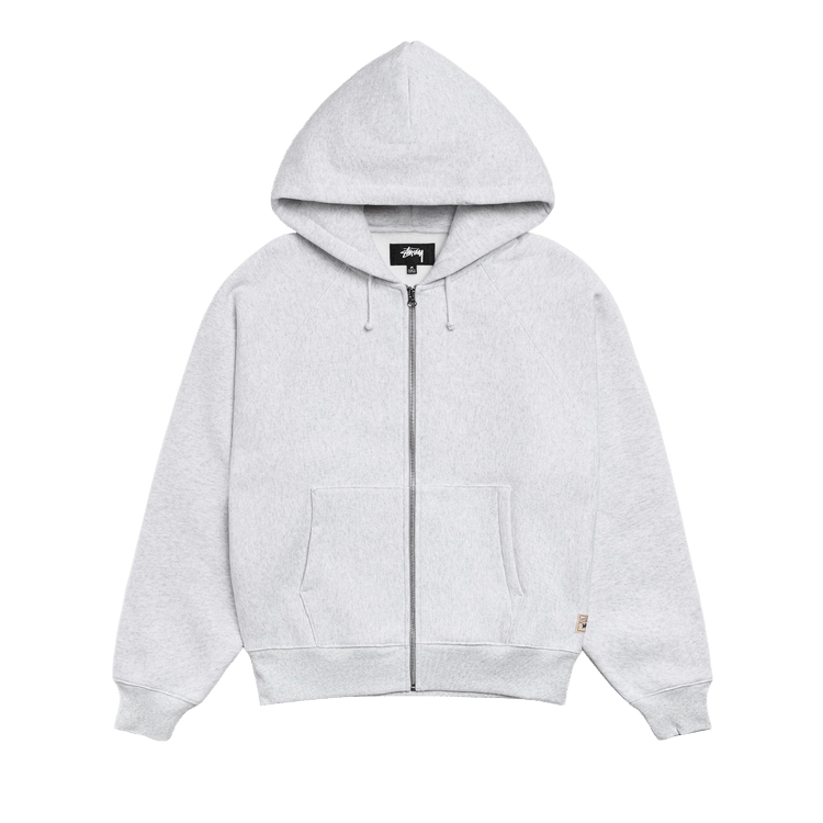 Stussy Raglan Zip Hoodie "Ash Heather"