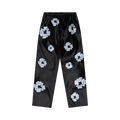 Denim Tears Leather Cotton Wreath Sweatpants "Black"