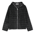 Our Legacy Full Zip Hood "Fuzzed Plum Check"