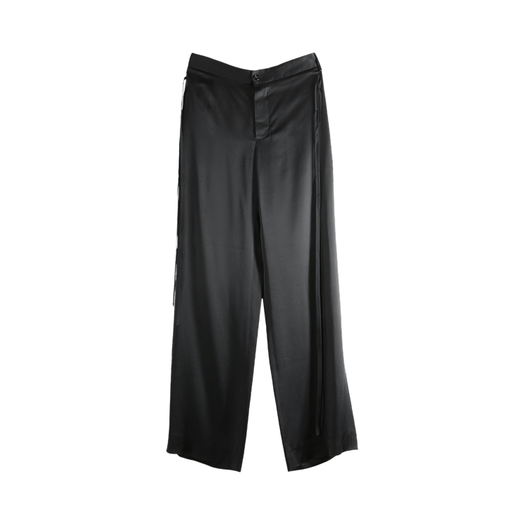 Ann Demeulemeester Double Ribbon Closure Tita High Comfort Trousers "Black"