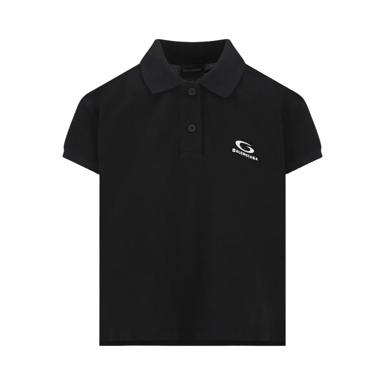 Balenciaga Short-Sleeve Polo T-Shirt "Black/White"