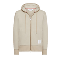 Thom Browne Zip Up Hoodie "Beige"