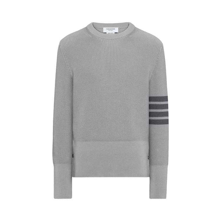 Thom Browne Classic Crew Neck Pullover "Light Grey"