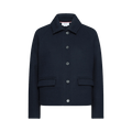 Thom Browne Double Face Wool Polo Collar Jacket "Navy"