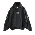 Vetements Triple Biker Cross Logo Hoodie "Black"