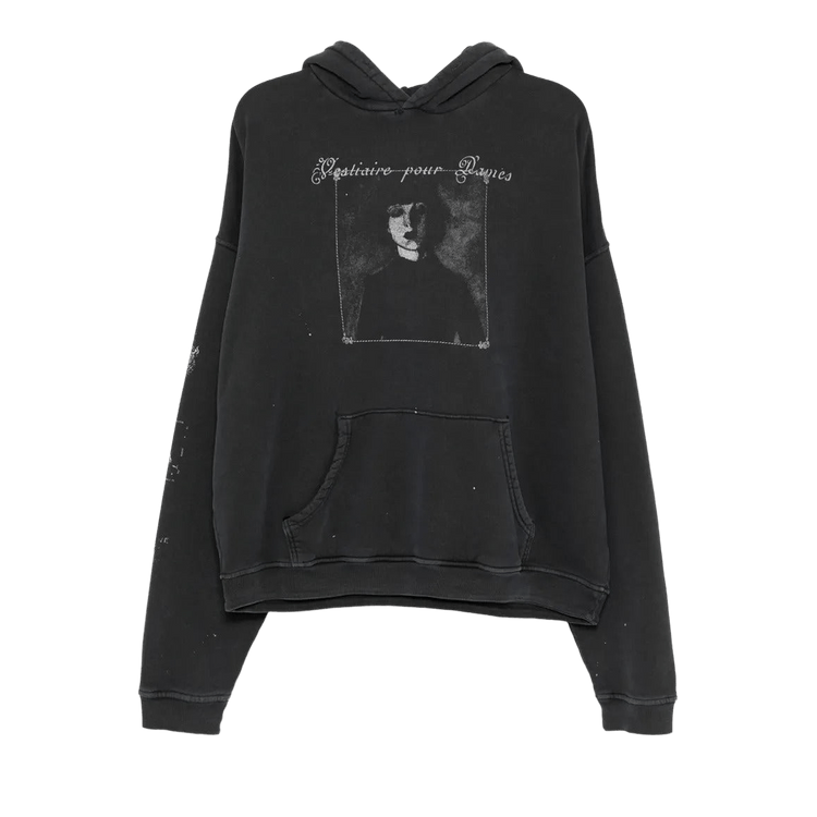 Enfants Riches Déprimés Vestiaire Pour Dames Hoodie "Faded Black With Paint"
