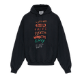 Vetements 7 Sins Hoodie "Washed Out Black"